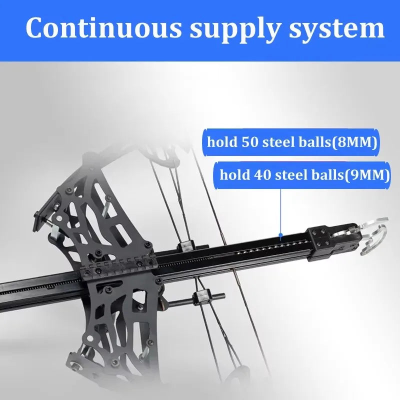 Professional Toy Adjustable Compound Bow Dual-Purpose | Arrows/Steel Balls High Precision Hunting Archery Gear & Target Practice
