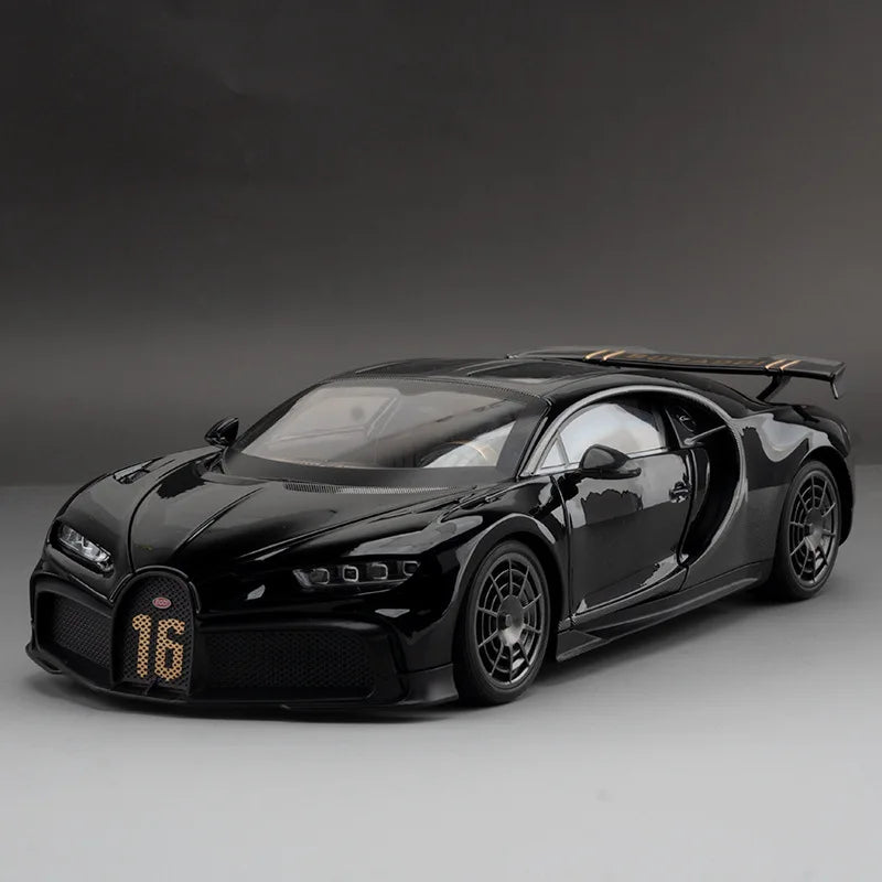 1:18 Bugatti Chiron Supercar Diecast Alloy Model Car with Sound & Light – Kids Toy