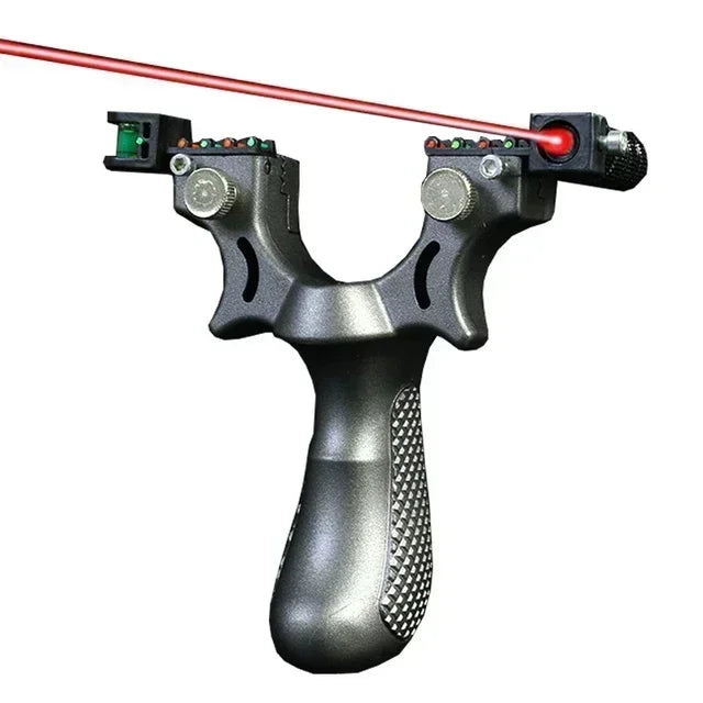 Sport Slingshot with Level & Night Light – Flat Rubber Band, Outdoor Sport Target Practice