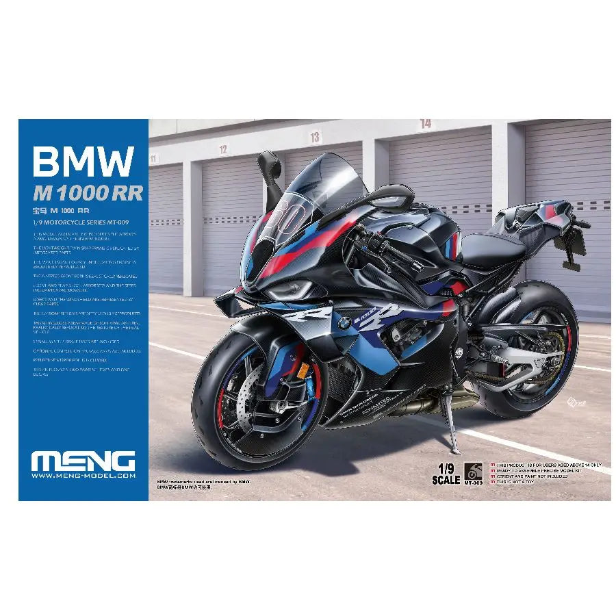 MENG MT-009 1/9 BMW M1000RR Motorcycle Model Kit – Precision Collectible