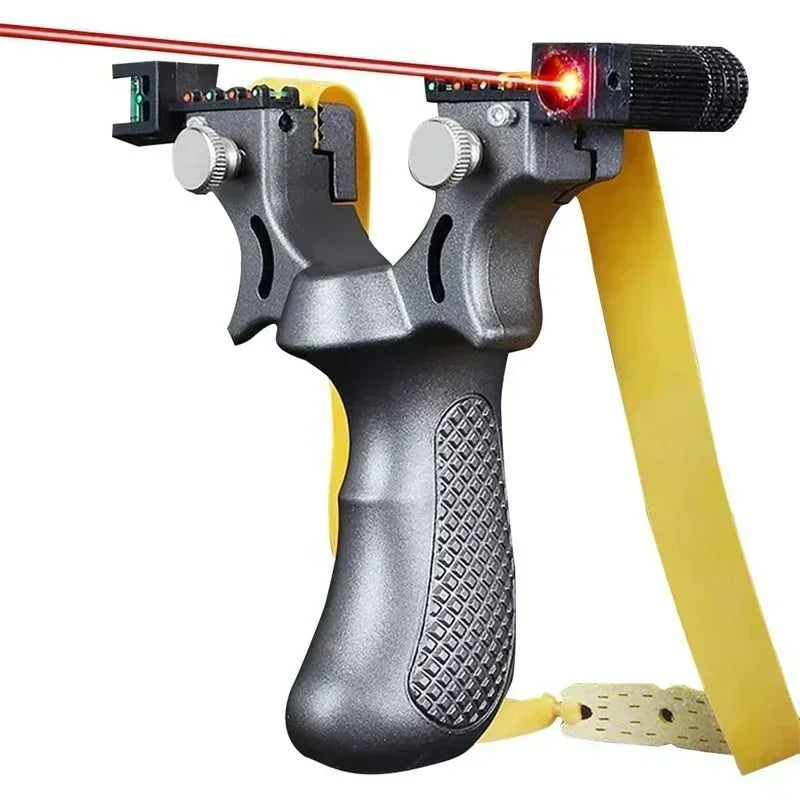 Sport Slingshot with Level & Night Light – Flat Rubber Band, Outdoor Sport Target Practice