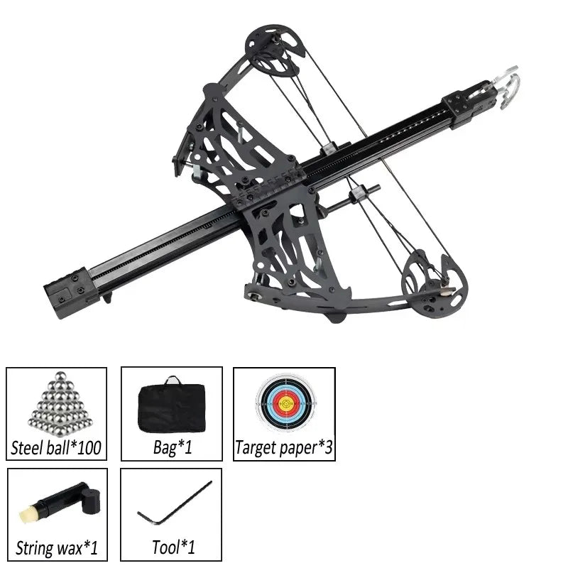 Professional Toy Adjustable Compound Bow Dual-Purpose | Arrows/Steel Balls High Precision Hunting Archery Gear & Target Practice