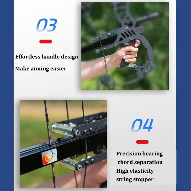 Professional Toy Adjustable Compound Bow Dual-Purpose | Arrows/Steel Balls High Precision Hunting Archery Gear & Target Practice