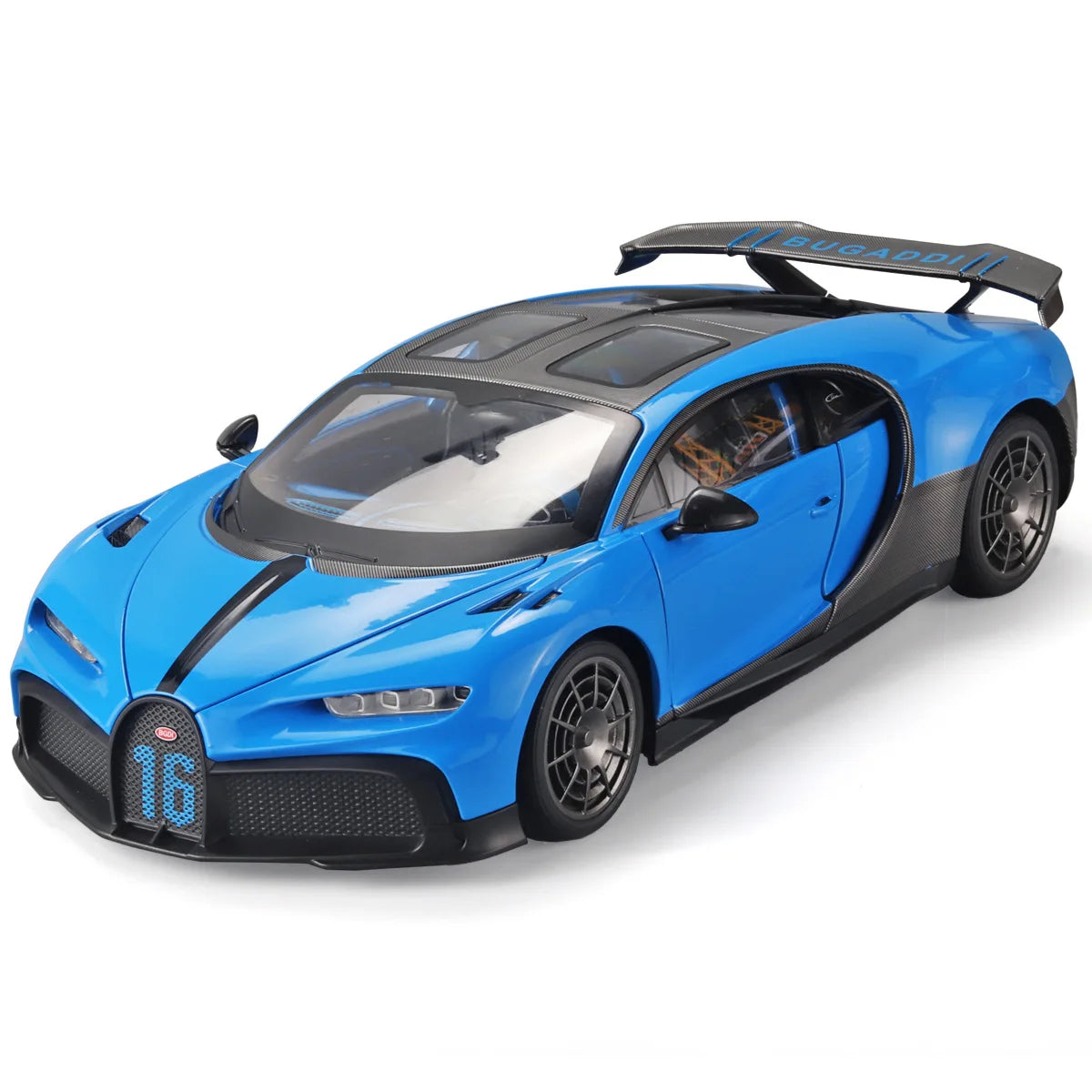 1:18 Bugatti Chiron Supercar Diecast Alloy Model Car with Sound & Light – Kids Toy